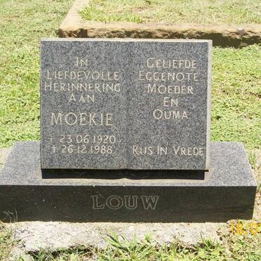 LOUW Moekie 1920-1988