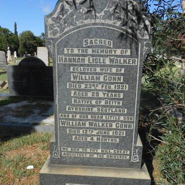 CONN Hannah Lisle Walker -1921 :: William Walker -1921