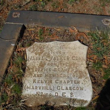 CONN Hannah Lisle Walker -1921 :: William Walker -1921