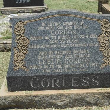 CORLESS Leslie -1971 :: CORLESS Gordon -1963