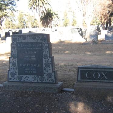 COX Herbert Charles 1910-1960 &amp; Janet May 1918-1960