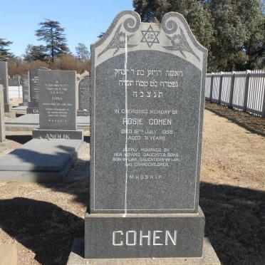 COHEN Rosie -1958