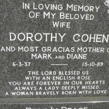 COHEN Dorothy 1937-1989