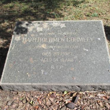 CORMLEY Bartholomew -1927