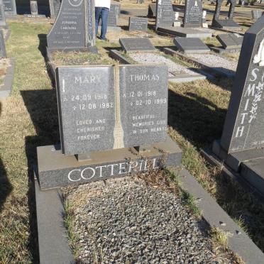 COTTERILL Thomas 1918-1999 &amp; Mary 1918-1982