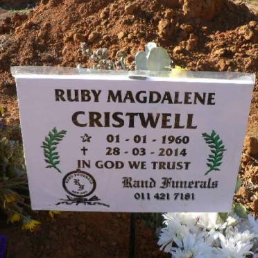 CRISTWELL Ruby Magdalene 1960-2014