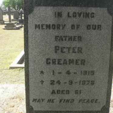 CREAMER Peter 1915-1976