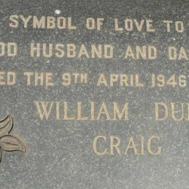 CRAIG William Dunn -1946