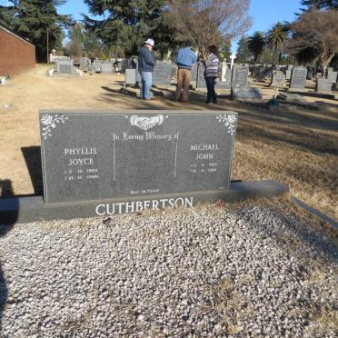 CUTHBERTSON Michael John 1959-1986 &amp; Phyllis Joyce 1922-1986