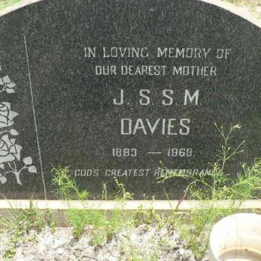 DAVIES J.S.S.M. 1883-1968