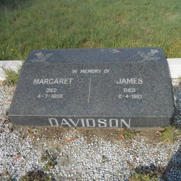 DAVIDSON James -1921 &amp; Margaret -1956