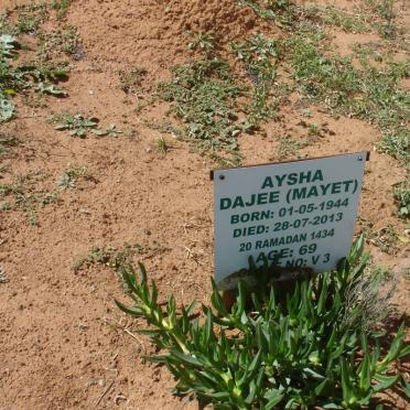 DAJEE Aysha nee MAYET 1944-2013