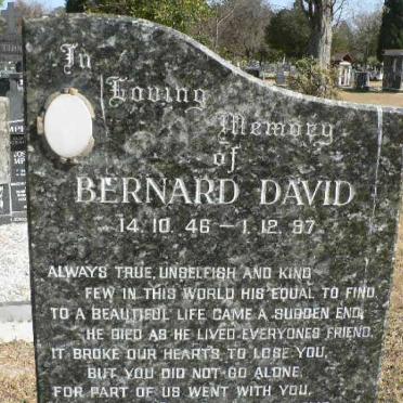 DAVID Bernard 1946-1997