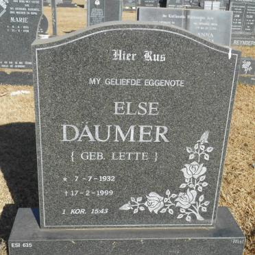 DÄUMER Else nee LETTE 1932-1999