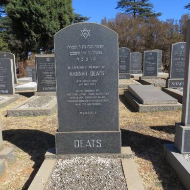 DEATS Hannah -1969