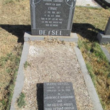 DEYSEL Fanie 1917-1992 &amp; Marie 1918-2003