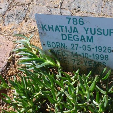 DEGAM Khatija Yusuf 1926-1998