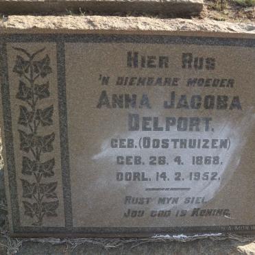 DELPORT Anna Jacoba nee OOSTHUIZEN 1868-1952