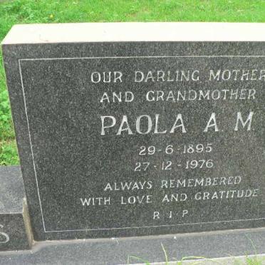 DEMATTEIS Paola A.M. 1895-1976