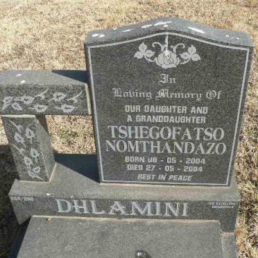 DHLAMINI Tshegofatso Nomthandazo 2004-2004
