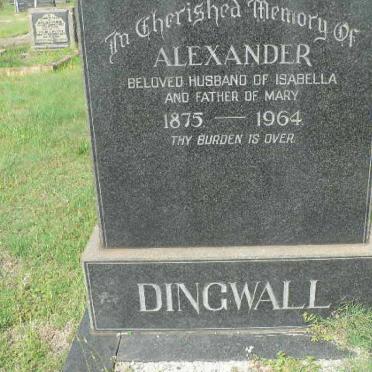 DINGWALL Alexander 1875-1964