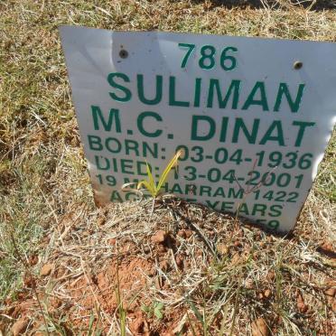 DINAT Suliman M.C. 1936-2001