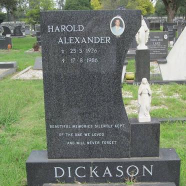 DICKASON Harold Alexander 1926-1986