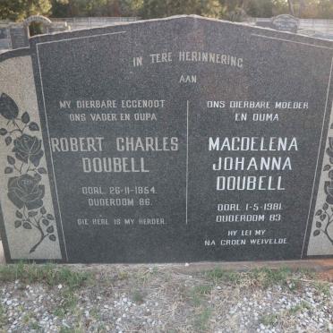 DOUBELL Robert Charles -1954 &amp; Magdelena Johanna -1981