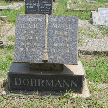 DOHRMANN Albert 1892-1965 &amp; Mabel 1888-1965