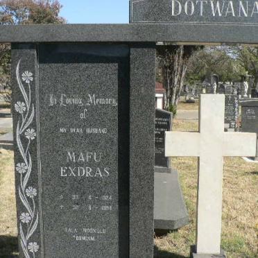DOTWANA Mafu Exdras 1924-1998