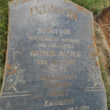 DOBSON Arthur Alfred -1960 &amp; Violet Kathleen 1896-1984
