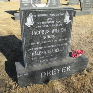 DREYER Jacobus Willem 1944-1999 &amp; Dialena Isabella 1953-