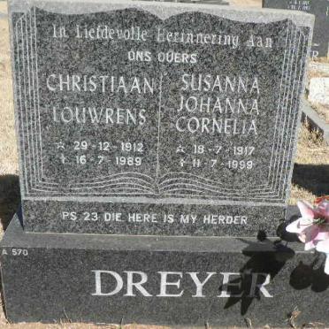 DREYER Christiaan Louwrens 1912-1989 &amp; Susanna Johanna Cornelia 1917-1999