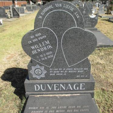 DUVENAGE Willem Hendrik 1958-1992