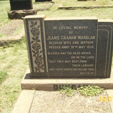 DUNCAN Jeanie Graham nee WARDLAW -1938
