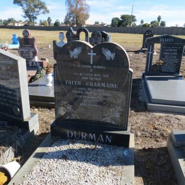 DURMAN Faith Charmaine 1965-1993