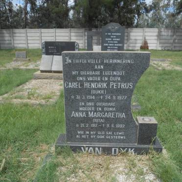 DYK Carel Hendrik Petrus, van 1914-1977 &amp; Anna Margaretha 1917-1992