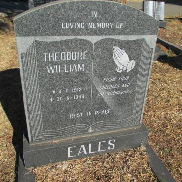 EALES Theodore William 1912-1988