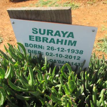 EBRAHIM Suraya 1938-2012