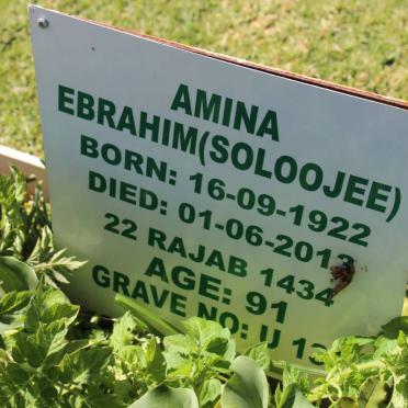 EBRAHIM Amina 1922-1913