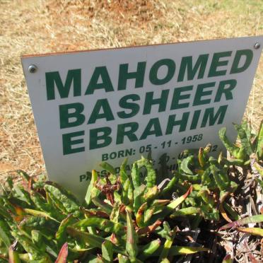 EBRAHIM Mahomed Basheer 1958-2012