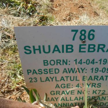 EBRAHIM Shuaib 1962-2005