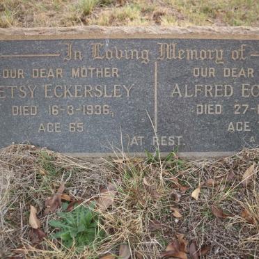 ECKERSLEY Alfred -1949 &amp; Betsy -1936