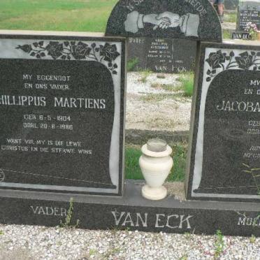 ECK Phillippus Martiens, van 1904-1986 &amp; Jacoba Johanna 1905-1972
