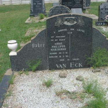 ECK Arrie Phillipus Marthinus, van 1931-1965