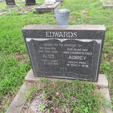 EDWARDS Aubrey -1976 &amp; Alice -1970