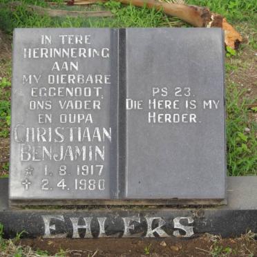 EHLERS Christiaan Benjamin 1917-1980