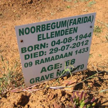 ELLEMDEEN Noorbegum 1944-2012