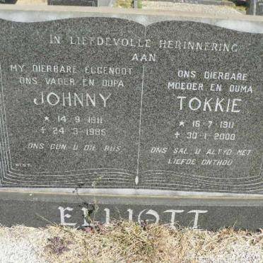 ELLIOTT Johnny 1911-1985 &amp; Tokkie 1911-2000
