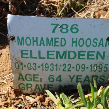 ELLEMDEEN Mohamed Hoosan 1931-1995
